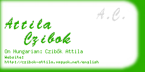 attila czibok business card